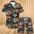 American Eagel Dogtag Veteran Tiger Tropical Hawaiian Shirt Set | Unisex | HS1120