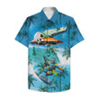 Dadalorian Surfing Hawaiian Shirt Set | Unisex | HS1093