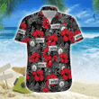 Tractor Red Hibiscus Hawaiian Shirt | For Men & Women | Adult | HW7107