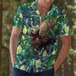 Moose Tropical Leaves Hawaiian Shirt | For Men & Women | Adult | HW6340