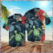 Sea Turtle Floral Hawaiian Shirt | For Men & Women | Adult | HW7379