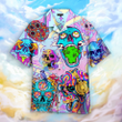 Hippie Skull Peace Life Color Limited Hawaiian Shirt | For Men & Women | Adult | HW4842