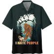 Big Foot and Pug Hate People Hawaiian Shirt | For Men & Women | Adult | HW7222