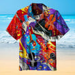 Retro Musical Instrument Pattern Hawaiian Shirt | For Men & Women | Adult | HW6726