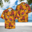 Roller Skating Tropical Flowers Hawaiian Shirt | For Men & Women | Adult | HW6568