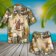 Bulldog Beer Hawaiian Shirt Set | Unisex | HS1096
