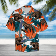 T-rex Palm Hawaiian Shirt | For Men & Women | Adult | HW6163