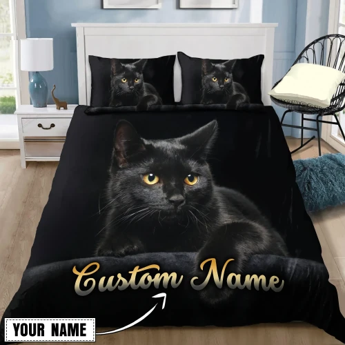 Customize Name Cat Bedding Set MH08052102