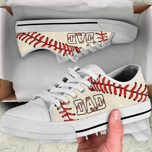 Baseball dad low top shoes