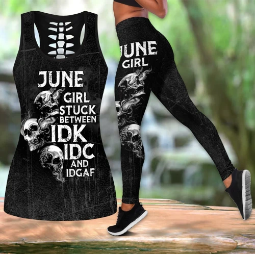 Skull Combo Hollow Tank Top And Legging Outfit TNA26042101.S2