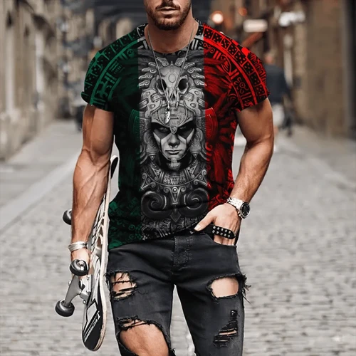 Aztec Warrior Mexico 3D All Over Printed Shirts