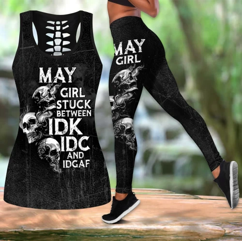 Skull Combo Hollow Tank Top And Legging Outfit TNA26042101.S3