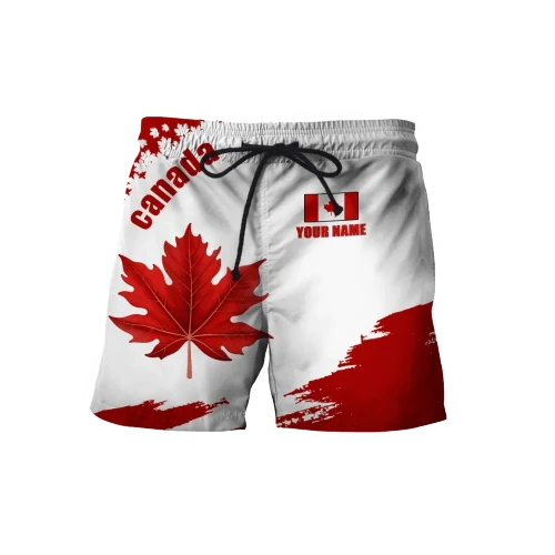 Canada Day No3 Personalized Name Pullover Premium Unisex Short Maple Leaf
