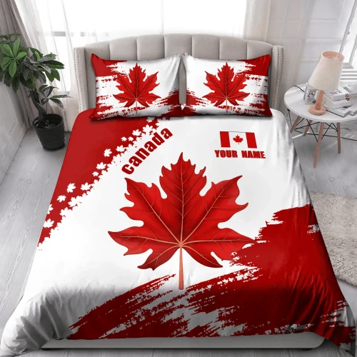 Canada Day No3 Personalized Name Bedding Set