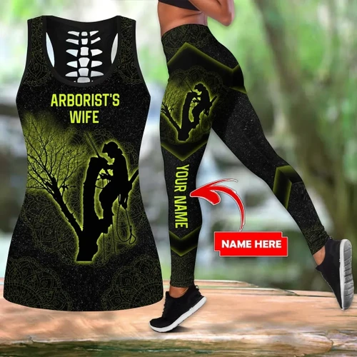 Arborist's wife hollow tank + leggings combo