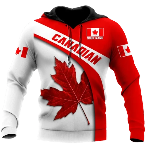 Canada Day No18 Personalized Name Pullover Premium Unisex Hoodie