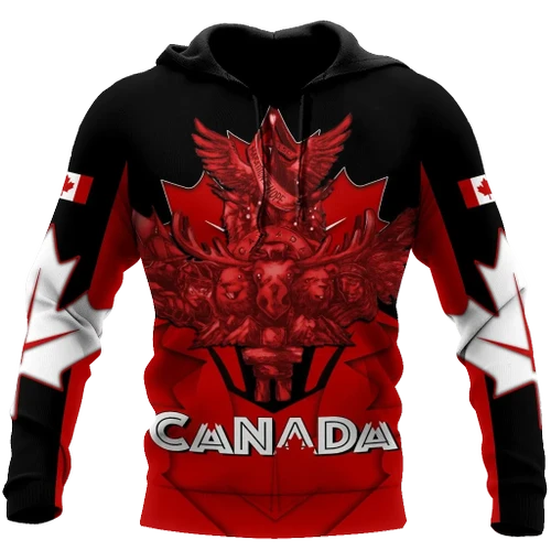 Canada Day No7  Premium Unisex Hoodie Maple Leaf