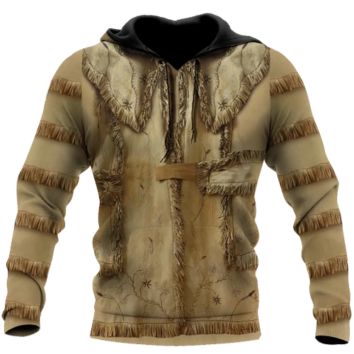 Cowboy Jacket Cosplay No 28 Leather Native Style 3D All Over Printed Unisex Hoodie
