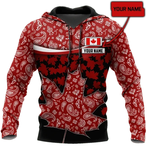 Canada Day No9 Maple Leaf Personalized Pullover Premium Unisex Hoodie
