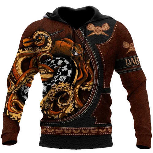 Darts Octopus 3D All Over Printed Unisex Shirts
