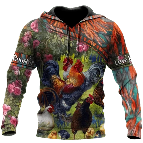 Farm Rooster 3D Printed Unisex Shirts HHT15042104