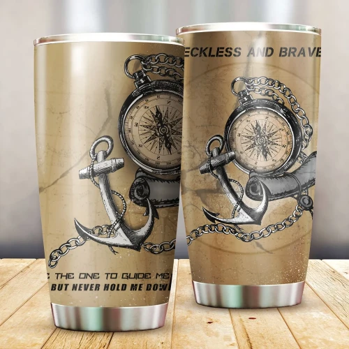 Proud Seaman Meaningful Tattoo unique design Stainless Steel Tumbler 20 Oz