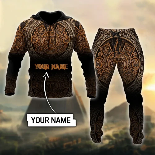 Persionalized Name Azteca Mexicano 3D All Over Printed Unisex Hoodie MH12042103