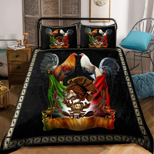Rooster Mexico 3D Printed Bedding Set
