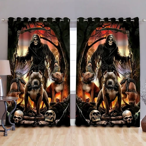 God Of The Death With Pitbull Curtains DQB07232013-TQH
