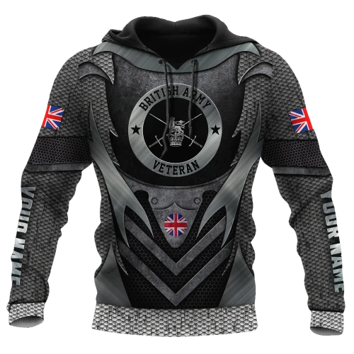 Custom Name XT British Army 3D Printed Shirts