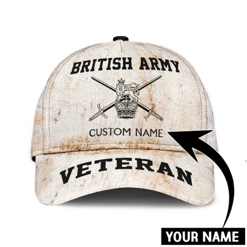 Custom Name XT British Veteran Army Classic Cap MH12042101