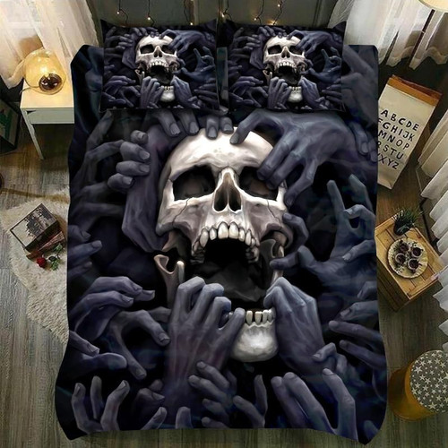 Skull And Hands From Hell Bedding Set TQH200703