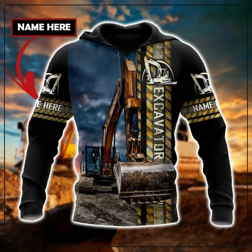 Custom Name XT Excavator 3D Printed Shirts TNA16042104