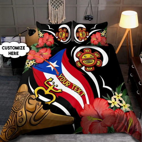 Customize Name Puerto Rico Bedding Set AM16042107