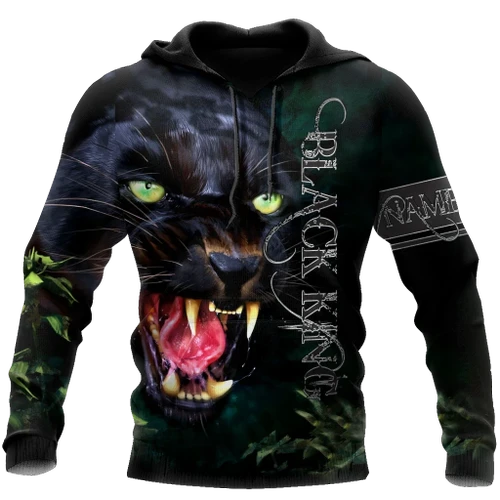 Black King Panther Personalized Unisex Deluxe Hoodie ML