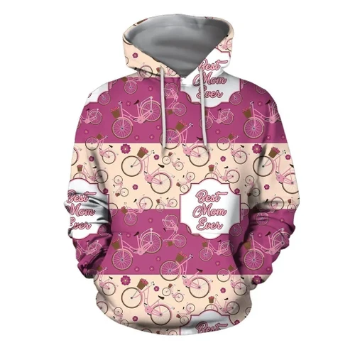 3D All Over Best Mother Ever  Hoodie