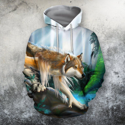 3D All Over Print  Animals Wolves Hoodie