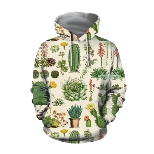 3D All Over Print Cacti Hoodie