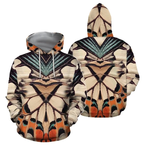 3D All Over Print Colorful Butterflies Hoodie NNK