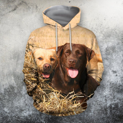 3D All Over Print Dog Labrador Shirts