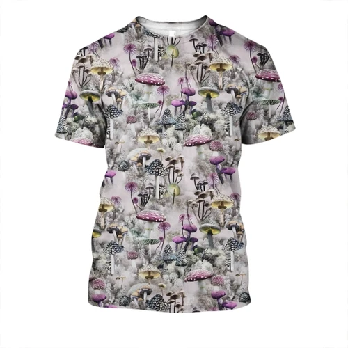 3D All Over Print Mushrooms and Winter Shirt