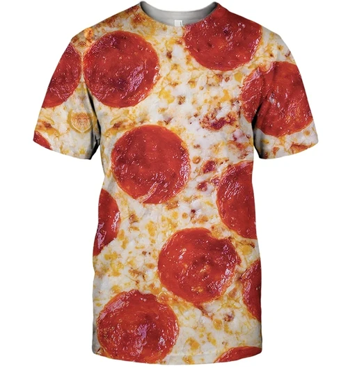 3D All Over Print Pizza Shirt