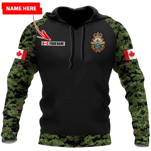 Personalized Name XT Canadian Armed Forces Pullover 3D All Over Printed Shirts PD15032102