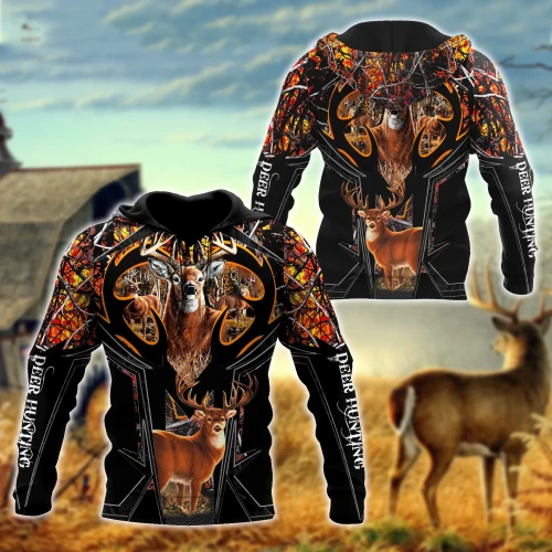 Deer Hunting Camo 3D Hoodie Shirt For Men And Women LAM