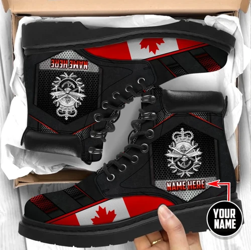 Personalized Name XT Canadian Armed Forces Veteran 3D  Boots Shoes TNA13032103