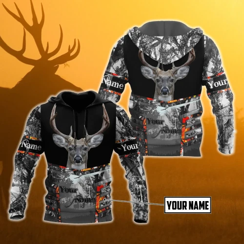 Persionalized Name - Deer Hunting Camo 3D All Over Printed Unisex Shirts