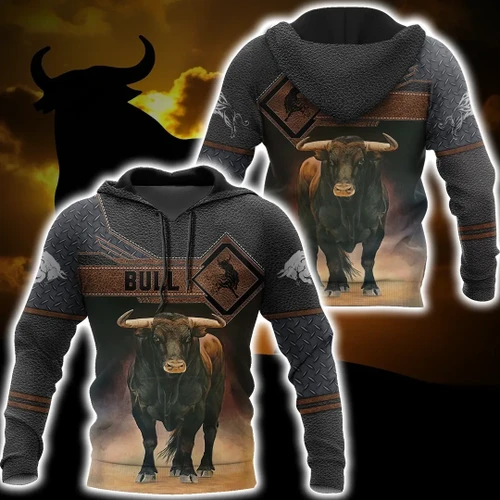 Bull 3D All Over Printed Unisex Shirts For Men And Women