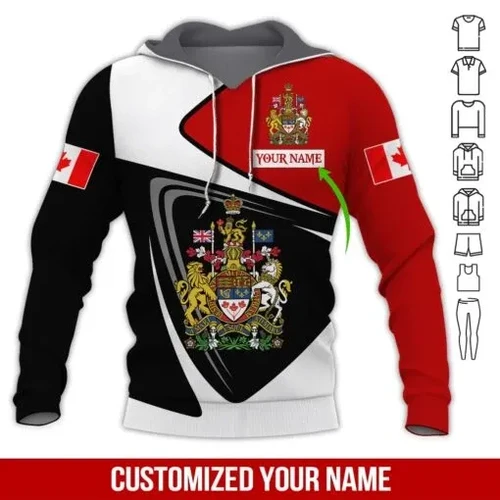 Personalized Name XT Canada Coat of Arms  3D Printed Shirts 15032101.CXT