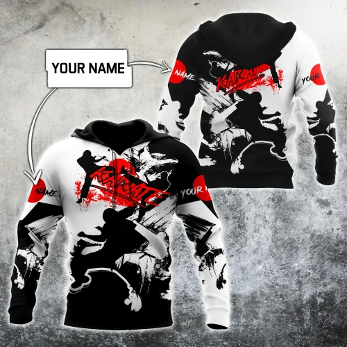 Customize Name KarateHoodie For Men And Women MH08032105