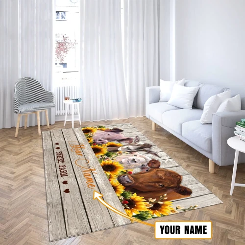 Happy Farm - Persionalized Name 3D Rug